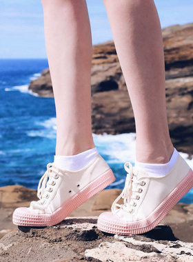 清仓正品NOVESTA男女低帮帆布鞋胶底斯洛伐克手工鞋亲子小白鞋