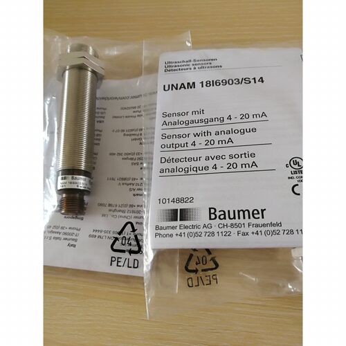 全新正品BAUMER堡盟超声波传感器UNAM 18I6903/S14