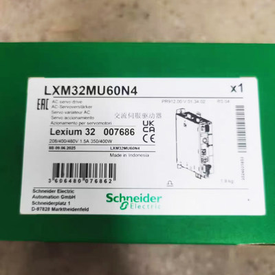 全新原装施耐德伺服驱动器LXM32MU60N4正品现货质保一年包邮6A