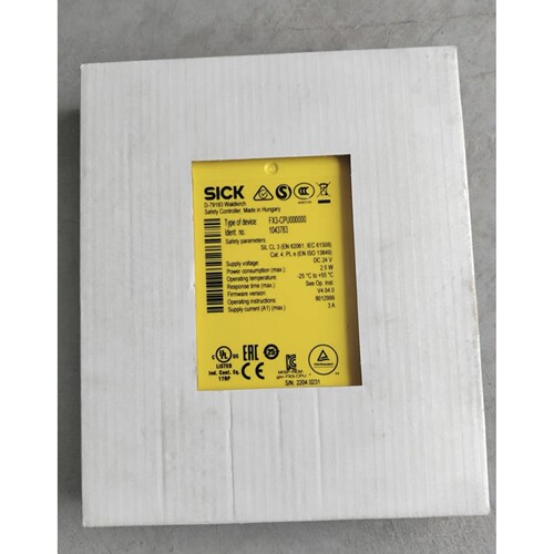 SICK西克 FX3-CPU000000 订货号:1043783  安全继电器 全新原装