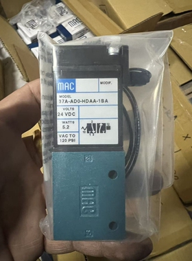 MAC电磁阀37A-ADO-HDAA-1BA/37A-AD0-HDAA-1BA  现货包邮