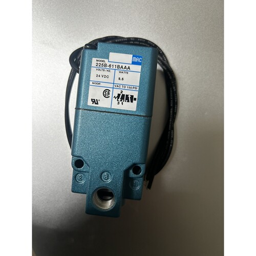 MAC电磁阀225B-611BAAA 平湖胶订包本机225B-611BA日期新