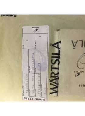 WARTSILA 6L20 007230014  MICRO SWITCH BZE7-2RN-PG 全新