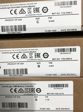 1768-PB3,1768-ENBT,1762-L40BWA,1762-OB8,1762-L24BWA,1734-TOP