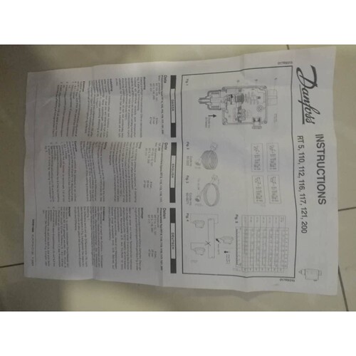 丹佛斯DANFOSS RT116  PRESSURE CONTROLLER RT116 1-10bar 全新H