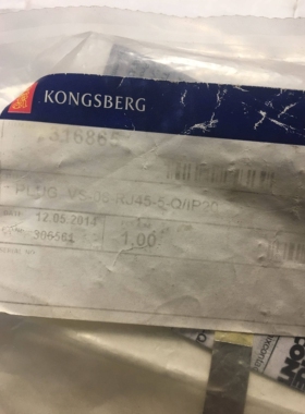 KONGSBERG 316865 PLUG VS-08-RJ45-5-Q/IP20 正品