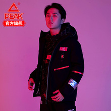 冬季 匹克×中国正当潮时尚 外套连帽保暖防风潮流外套连帽羽绒服R