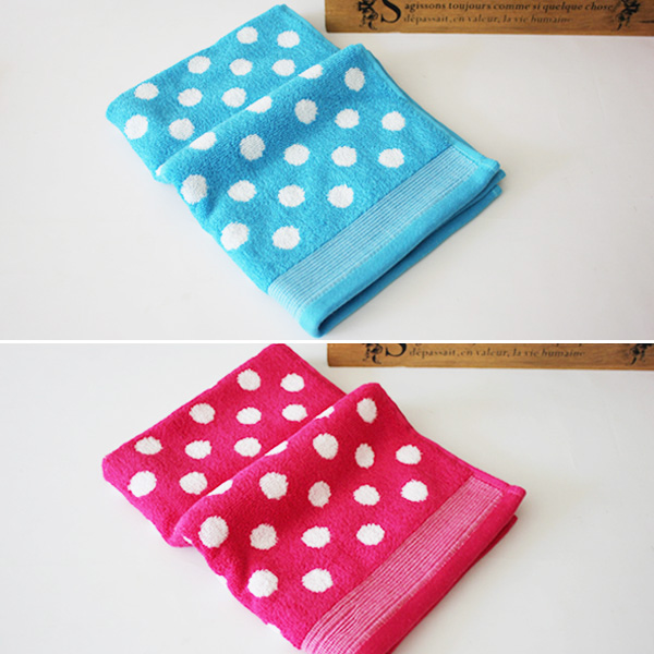 外贸欧单纯棉色织毛巾 小清新糖果色彩圈图案家用全棉面巾擦脸巾