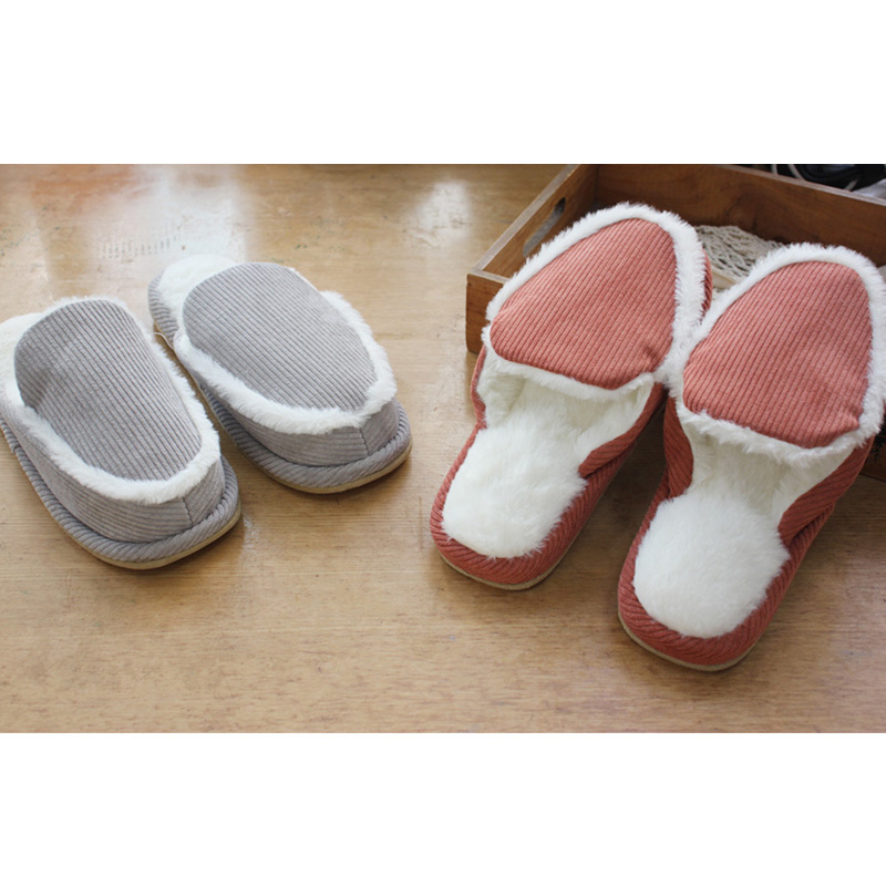 日单，ZAKKA丨出口单 秋冬季 小文艺北欧风加绒加厚家居保暖拖鞋