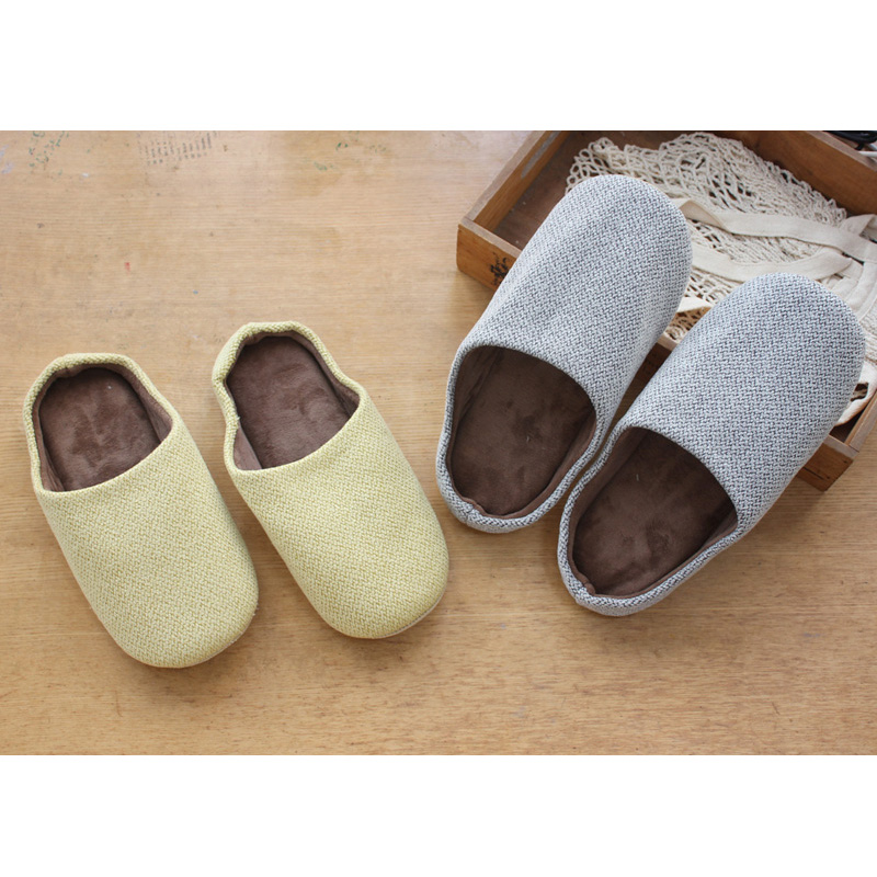 日单，ZAKKA丨出口单 秋冬季 简约文艺北欧风净色系家居保暖拖鞋