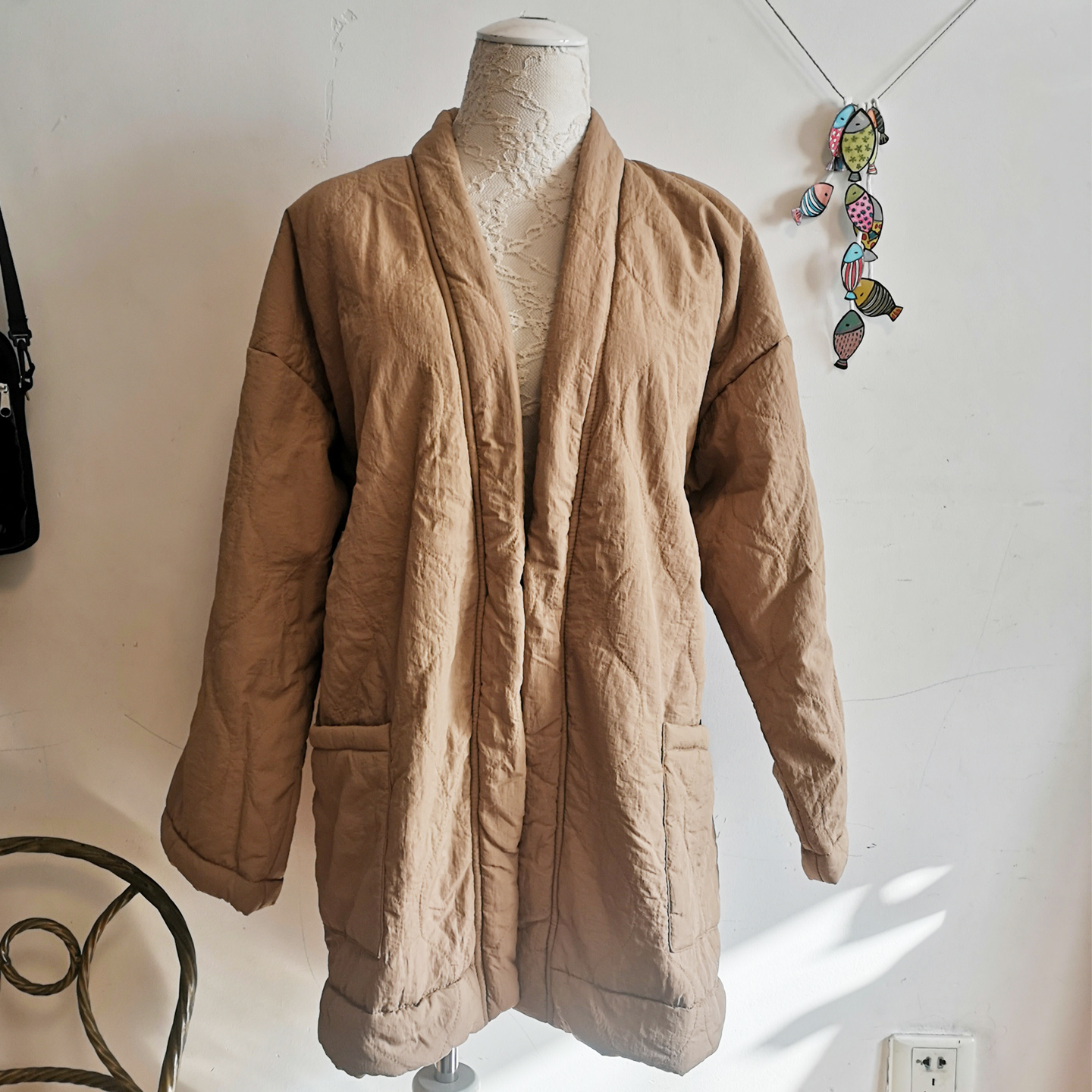 外贸日单 秋冬季内里加绒 简约文艺净色系家居保暖上衣半缠女