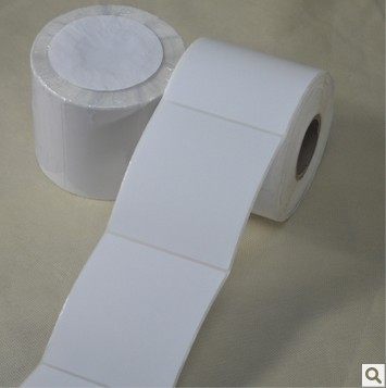 102*165*500张艾利条码纸不干胶标签纸 加粘铜版纸白标 带撕裂线