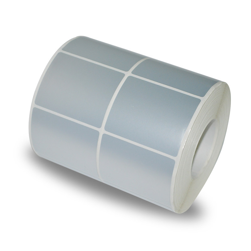 50*55*1000张亚银pet标签纸/银色条码纸/消银龙/防水哑银龙打印纸