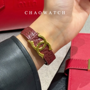 磁吸C扣适用苹果手表表带s10代apple女iwatch9真皮876夏天皮质se