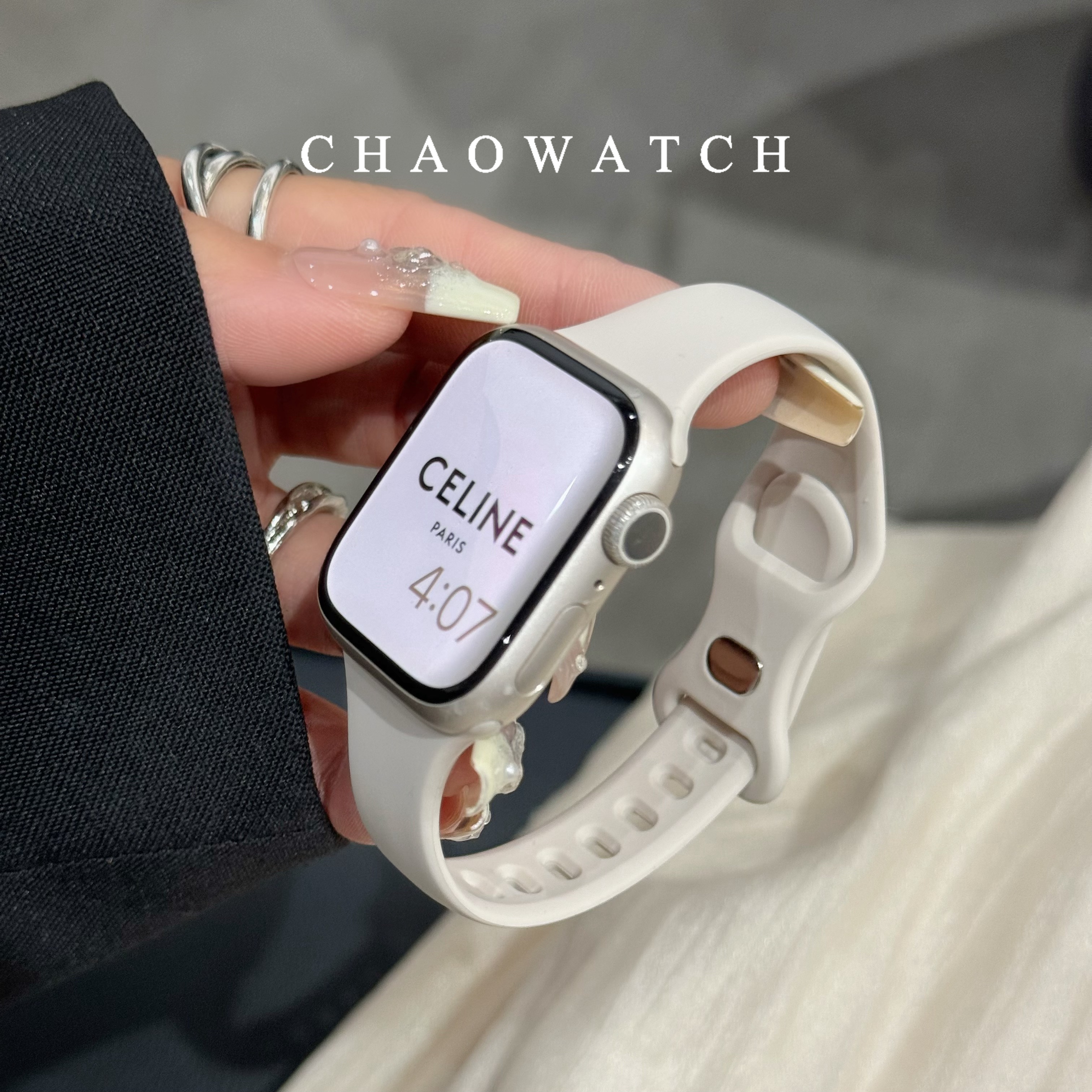 细款硅胶iwatch987s10代手表带