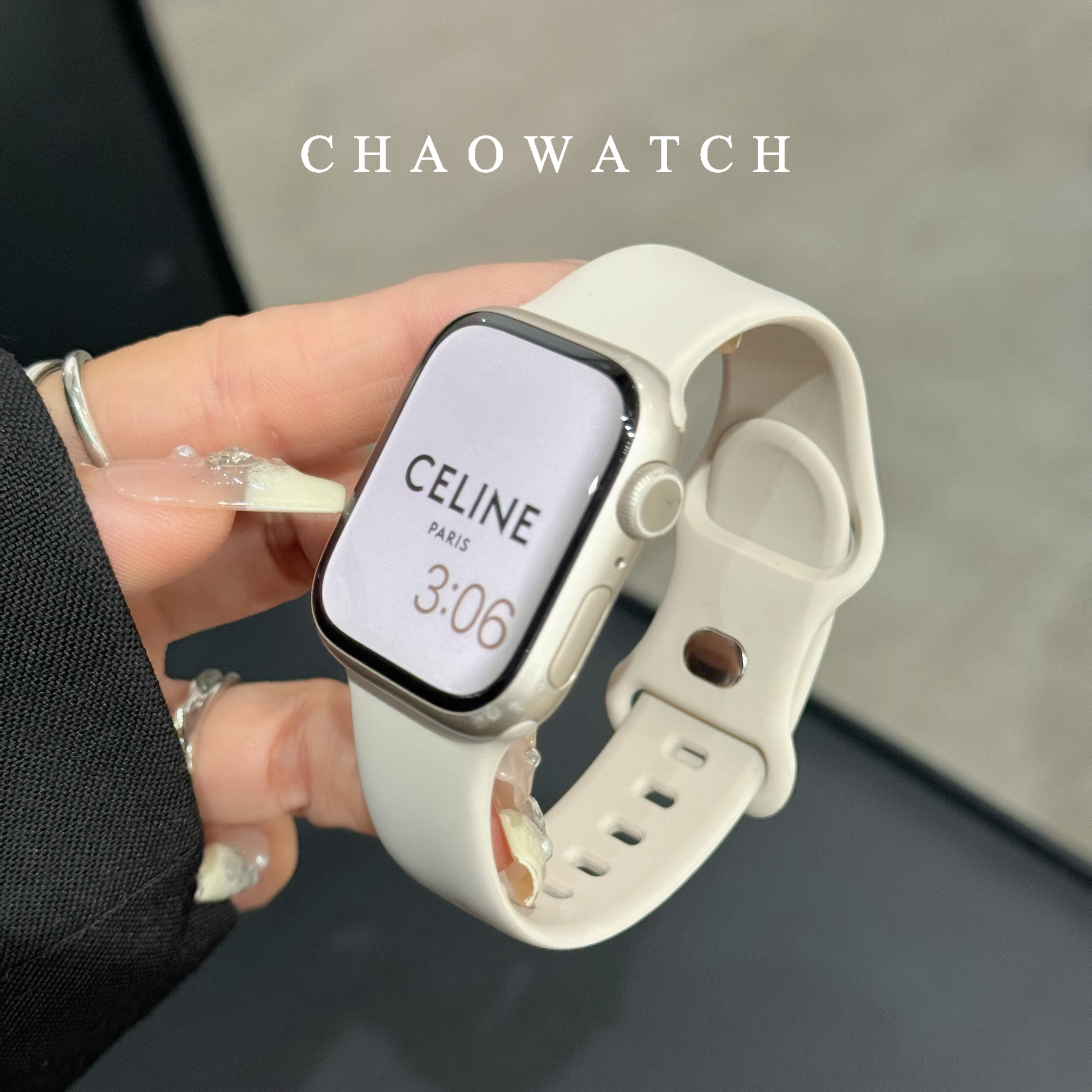 新色液态硅胶iwatch9s10代手表带