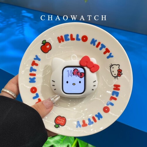 大头kitty猫挂绳式适用于苹果手表s11保护壳iwatchs9876s10代se女