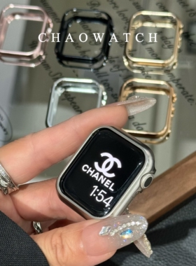 亮面铝合金适用于苹果手表s11保护壳apple男女款iwatchs10987代