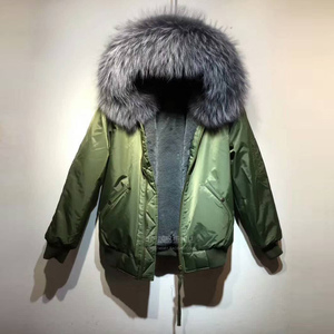 冬季大毛领可拆卸棒球服潮流新品