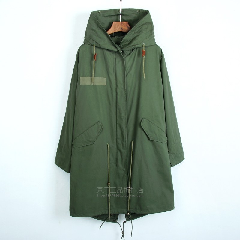 男士大码风衣外套春秋黑色连帽显瘦大码派克服女长款情侣休闲单衣