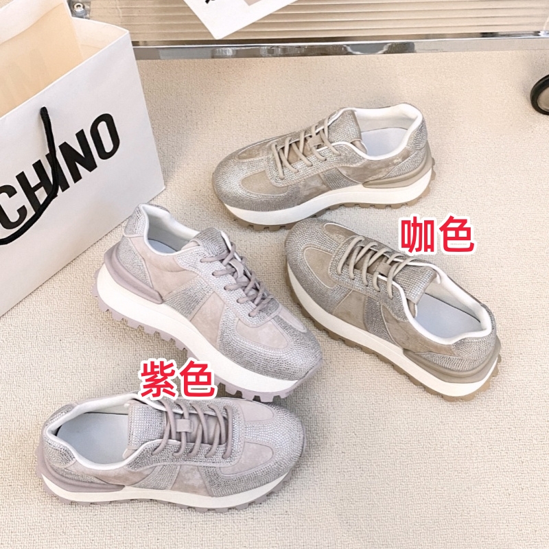 真皮牛皮!断码清仓女运动鞋休闲鞋运动鞋百搭水钻轻便防滑270021