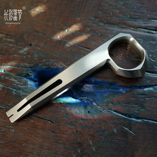 长衫器节M390原创撬棍撬棒柳浪手工版原创设计撬棍指虎开瓶器EDC