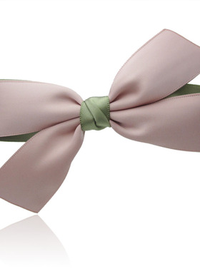 丽龙湾手工蝴蝶结发夹发卡头饰发饰 韩国头花边夹顶夹弹簧夹022