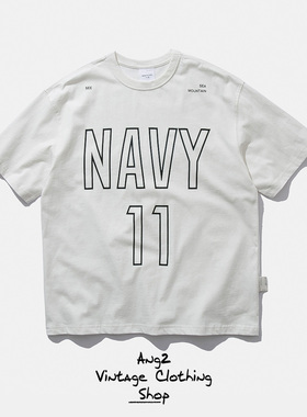 Ang2 Stu 300g重磅纯棉 Blokecore风男女情侣印花宽松圆领短袖T恤