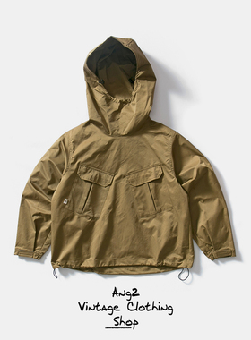 Ang2 Stu chao大帽子~秋装新款日系男轻户外工装宽松套头连帽夹克
