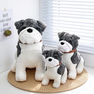 仿真沙皮狗毛绒玩具公仔布娃娃坐姿小狗送儿童宠物陪伴生日礼物