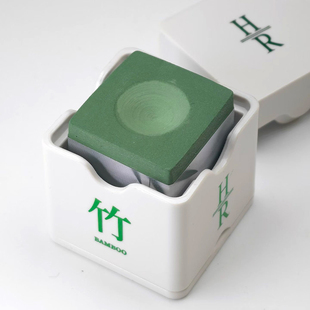 新版HR巧克粉绿色竹影云栖新款巧克中式黑八巧粉台球杆台球用品