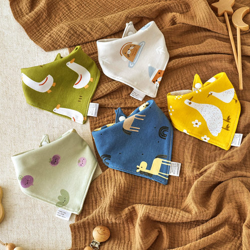 软乎乎婴儿纯棉口水巾吸水透气