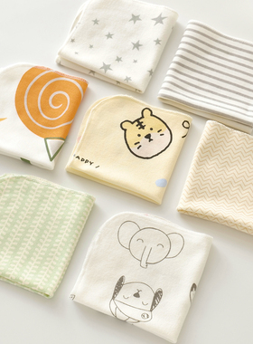 新生儿超软纯棉方巾婴儿防吐奶手帕喂奶巾宝宝洗脸毛巾幼儿园手绢