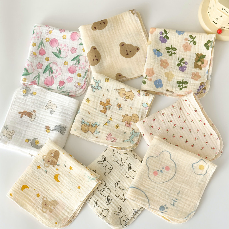 宝宝纯棉纱布小方巾新生儿四层防吐奶口水巾婴儿洗脸洗澡手帕毛巾,婴童用品,手帕,淘宝优惠券,粉丝福利购,淘宝优惠卷