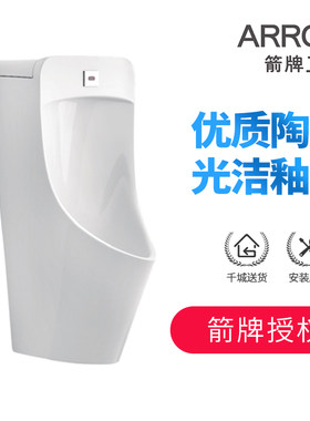 箭牌卫浴壁挂式一体感应小便斗墙排水后进水小便器AN636陶瓷