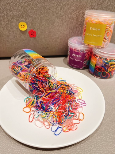 Детский безвредный аксессуар для волос, одноразовая маленькая детская резинка для волос, не повреждает волосы