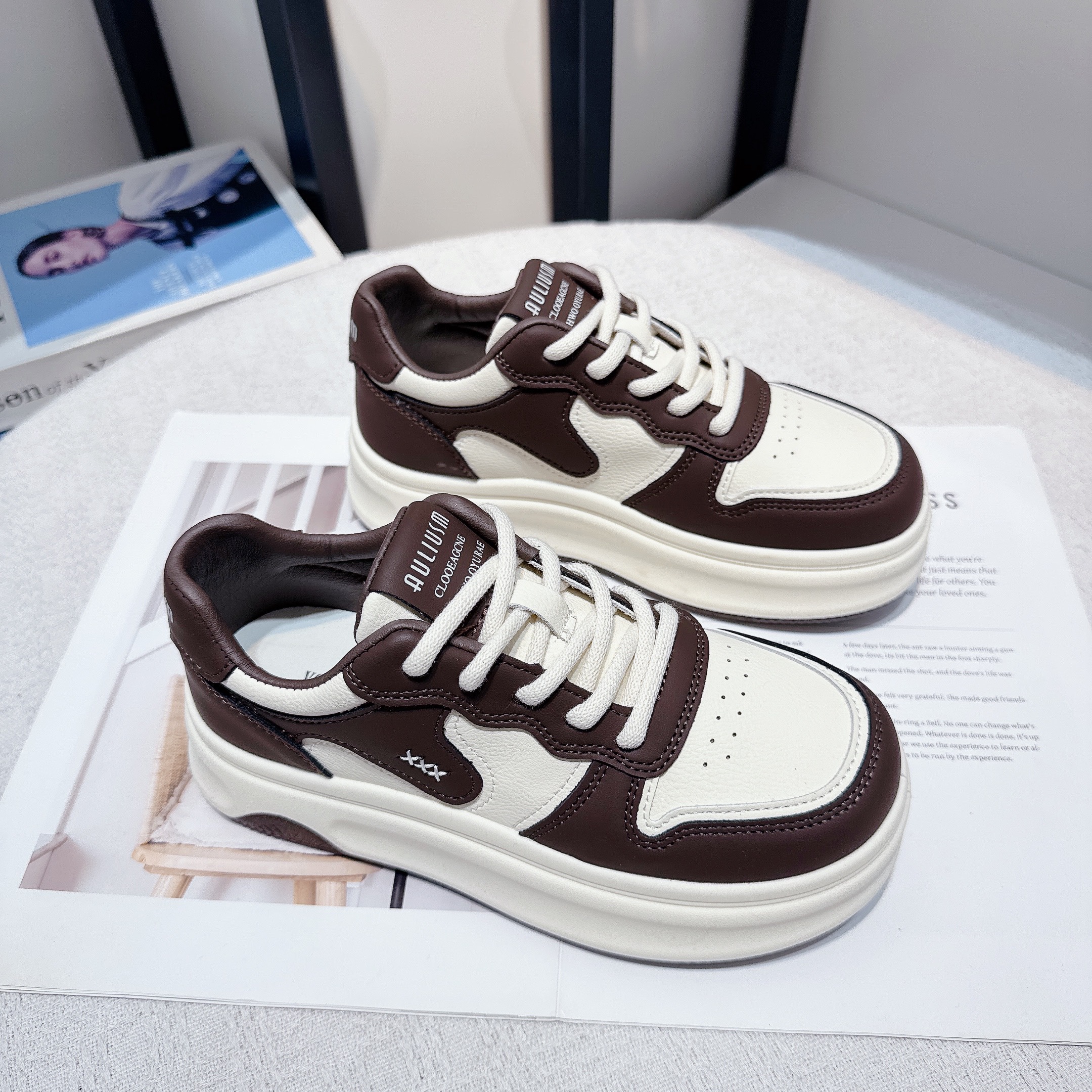 厚底小白鞋女款2025年秋冬季新款时尚百搭女鞋子增高休闲运动板鞋