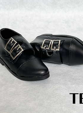 【TE BJD】SD17大叔ID75壮叔 方头双扣西装皮鞋 BJD娃娃正装鞋子