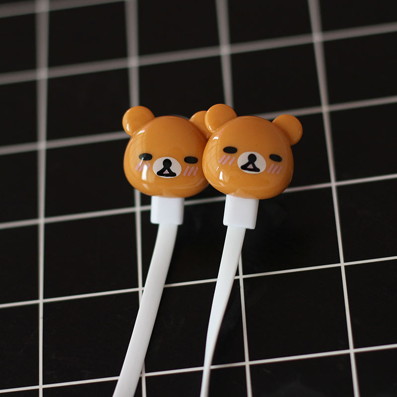 创意入耳式耳机有线女生可爱高颜值圆孔送收纳包学生耳机子耳麦