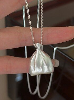 S925纯银韩版小众设计感复古哑光