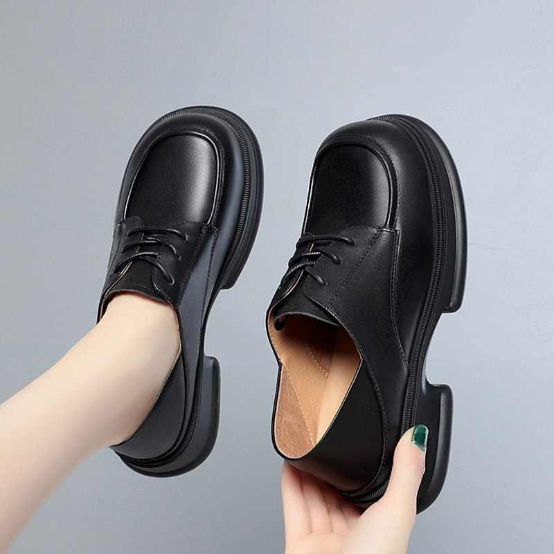 大底乐福鞋牛津鞋系鞋带女鞋真皮软底小白鞋 中年豆豆鞋秋冬单鞋,女鞋,乐福鞋（豆豆鞋）,淘宝优惠券,粉丝福利购,淘宝优惠卷