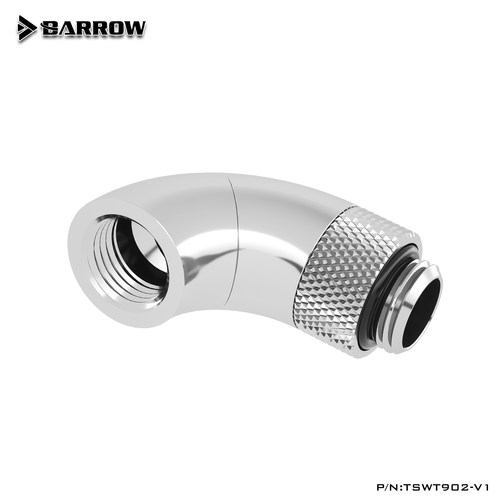 Barrow90度双旋转转接座弯头