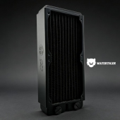 240铜排黑色 全铜水冷散热器 TFC加厚型240纯铜水冷排 60mm厚度