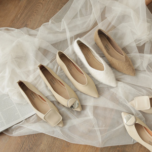 柔软舒适低跟平底单鞋