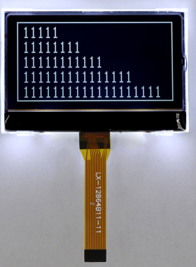 LX-12864B11黑底白字  COG液晶屏 DFSTN点阵屏 负显 力先电子厂家