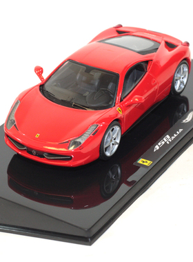 1：43风火轮精细版法拉利458 Italy合金汽车模型绝版收藏礼品摆件