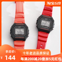 Casio Watch Casio square female watch male watch student neutral electronic sports multi function watch w-218h