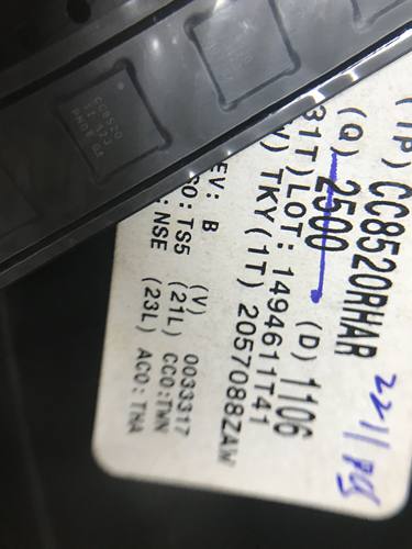 全新正品原装现货 实体自营 承诺假壹罰十 CC8520RHAR cc8520