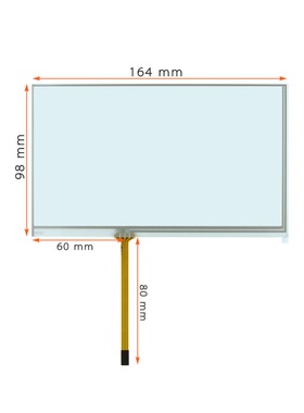 DMT80480C070_03WT  DMG10600T070_A5WTR触摸板外屏 内屏显示屏幕