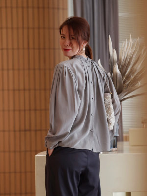 长袖真丝btbstudio两穿